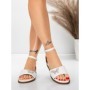 Sandale Dama cu Talpa Joasa 5PT28 WHITE | MEI