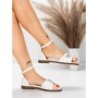 Sandale Dama cu Talpa Joasa 5PT28 WHITE | MEI