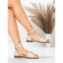 Sandale Dama cu Talpa Joasa 5PT28 LIGHT BEIGE | MEI