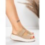 Papuci Dama cu Platforma 5GS35 BEIGE | MEI
