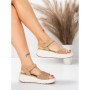 Sandale Dama cu Platforma 5GS36 BEIGE | MEI