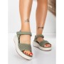 Sandale Dama cu Platforma 5GS36 GREEN | MEI