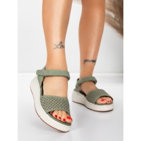 Sandale Dama cu Platforma 5GS36 GREEN | MEI