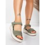 Sandale Dama cu Platforma 5GS36 GREEN | MEI