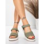 Sandale Dama cu Platforma 5GS36 GREEN | MEI