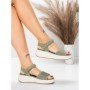 Sandale Dama cu Platforma 5GS36 GREEN | MEI