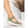 Sandale Dama cu Platforma 5GS36 GREEN | MEI