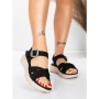 Sandale Dama cu Talpa Joasa 5GS37 BLACK | MEI
