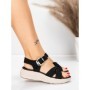 Sandale Dama cu Talpa Joasa 5GS37 BLACK | MEI