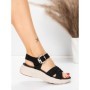Sandale Dama cu Talpa Joasa 5GS37 BLACK | MEI