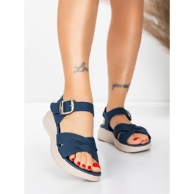 Sandale Dama cu Talpa Joasa 5GS37 BLUE | MEI