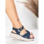 Sandale Dama cu Talpa Joasa 5GS37 BLUE | MEI
