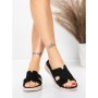 Papuci Dama cu Talpa Joasa 5GS39 BLACK | MEI