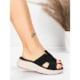 Papuci Dama cu Talpa Joasa 5GS39 BLACK | MEI