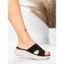 Papuci Dama cu Talpa Joasa 5GS39 BLACK | MEI