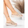 Papuci Dama cu Talpa Joasa 5GS39 BEIGE | MEI