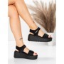 Sandale Dama cu Platforma 5GS56 BLACK | MEI