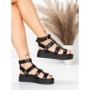 Sandale Dama cu Platforma 5GS57 BLACK | MEI