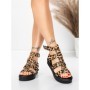 Sandale Dama cu Platforma 5GS57 LEOPARD | MEI