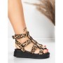 Sandale Dama cu Platforma 5GS57 LEOPARD | MEI
