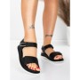 Sandale Dama cu Talpa Joasa 5GS58 BLACK | MEI