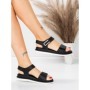 Sandale Dama cu Talpa Joasa 5GS58 BLACK | MEI