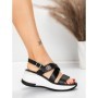 Sandale Dama cu Platforma 5GS60 BLACK | MEI