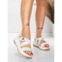 Sandale Dama cu Platforma 5GS60 WHITE | MEI