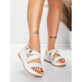 Sandale Dama cu Platforma 5GS60 WHITE | MEI