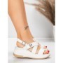 Sandale Dama cu Platforma 5GS60 WHITE | MEI