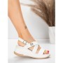 Sandale Dama cu Platforma 5GS60 WHITE | MEI