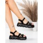 Sandale Dama cu Talpa Joasa 5HXS68 BLACK | MEI