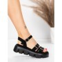 Sandale Dama cu Talpa Joasa 5HXS68 BLACK | MEI