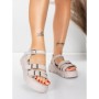 Sandale Dama cu Talpa Joasa 5HXS68 PINK | MEI