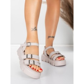 Sandale Dama cu Talpa Joasa 5HXS68 PINK | MEI
