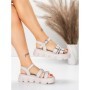 Sandale Dama cu Talpa Joasa 5HXS68 PINK | MEI