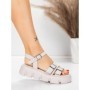 Sandale Dama cu Talpa Joasa 5HXS68 PINK | MEI