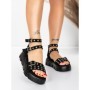 Sandale Dama cu Platforma 5HXS75 BLACK | MEI