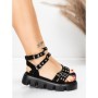Sandale Dama cu Platforma 5HXS75 BLACK | MEI