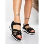 Sandale Dama cu Platforma 5GS59 BLACK | MEI