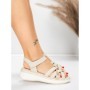 Sandale Dama cu Platforma 5GS59 BEIGE | MEI