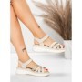 Sandale Dama cu Platforma 5GS59 BEIGE | MEI