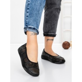 Balerini Dama din piele naturala 2211-2 BLACK | BERLINER