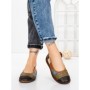 Balerini Dama din piele naturala 2211-1 BLACK-GREEN | BERLINER