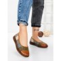 Balerini Dama din piele naturala 2211-1 BROWN-GREEN | BERLINER