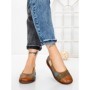 Balerini Dama din piele naturala 2211-1 BROWN-GREEN | BERLINER