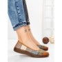 Balerini Dama din piele naturala 2211-1 BROWN-GREEN | BERLINER
