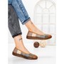 Balerini Dama din piele naturala 2211-1 BROWN-GREEN | BERLINER