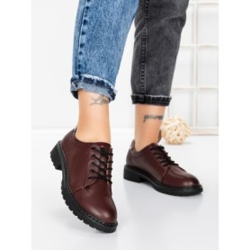 Pantofi Casual Dama din piele naturala 3218Q03 WINE | FORMAZIONE
