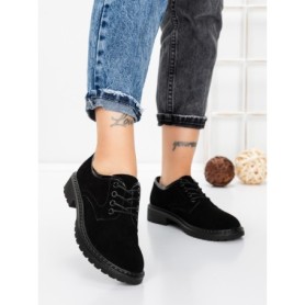 Pantofi Casual Dama din piele naturala 3218H01 BLACK | FORMAZIONE